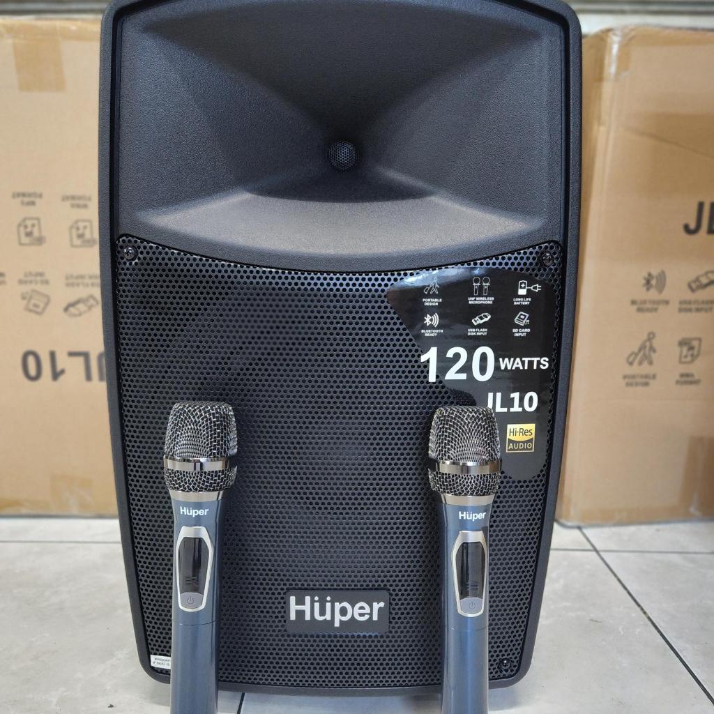 Speaker portable huper JL10 / JL 10 - 10 inch bluetooth wireless original
