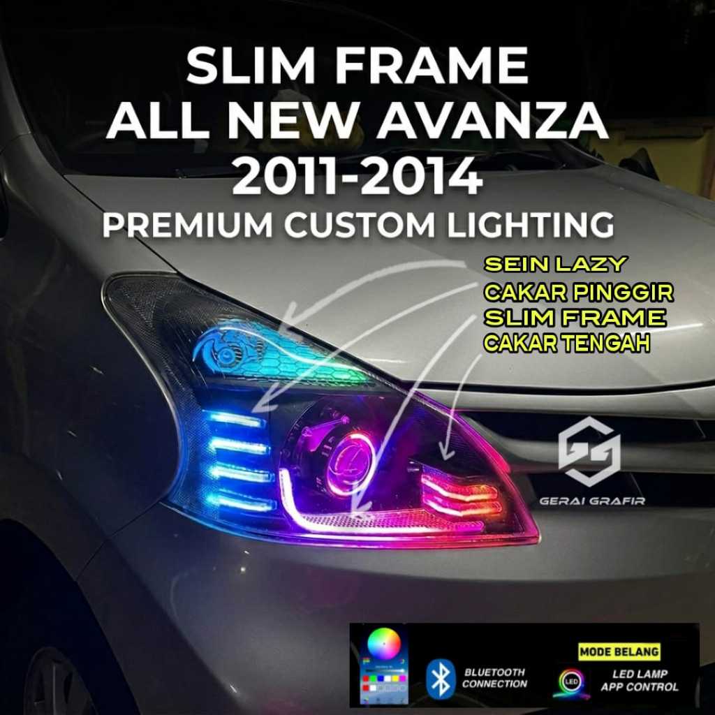Slim Frame Lampu Alis Mobil All New Avanza Xenia 2011-2014 PNP