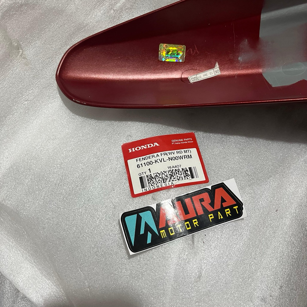 Spakbor Sepakbor depan HONDA Supra X 125 2007 batman Merah ORIGINAL 61100-KVL-N00WRD