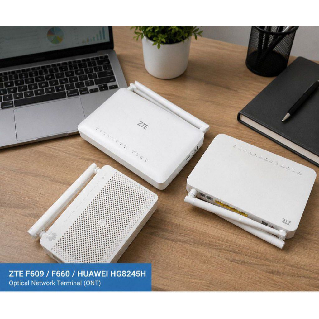 paket hemat tiga ont ZTE F67OL  , ZTE f609 V3 dan HG8245H5