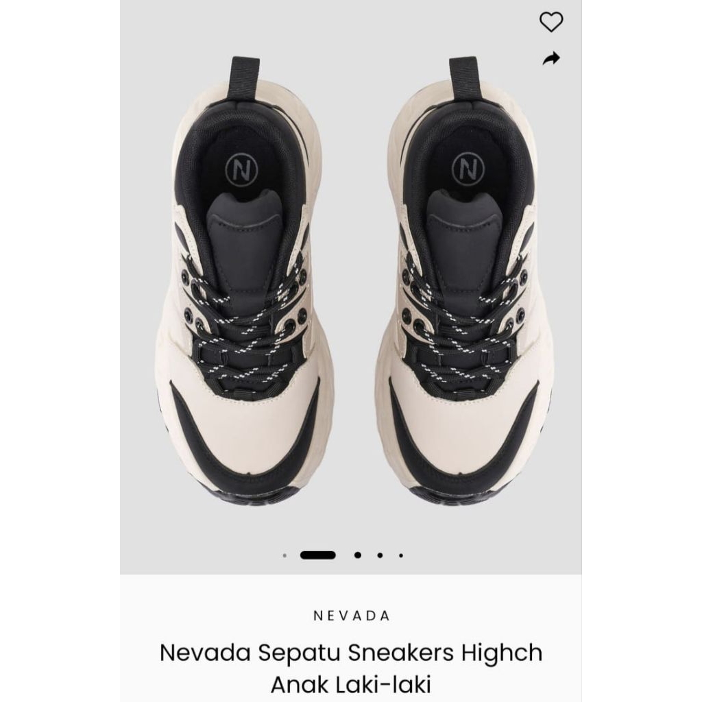 Nevada Sepatu Sneakers Anak Laki-laki - HIGHCH PUTIH