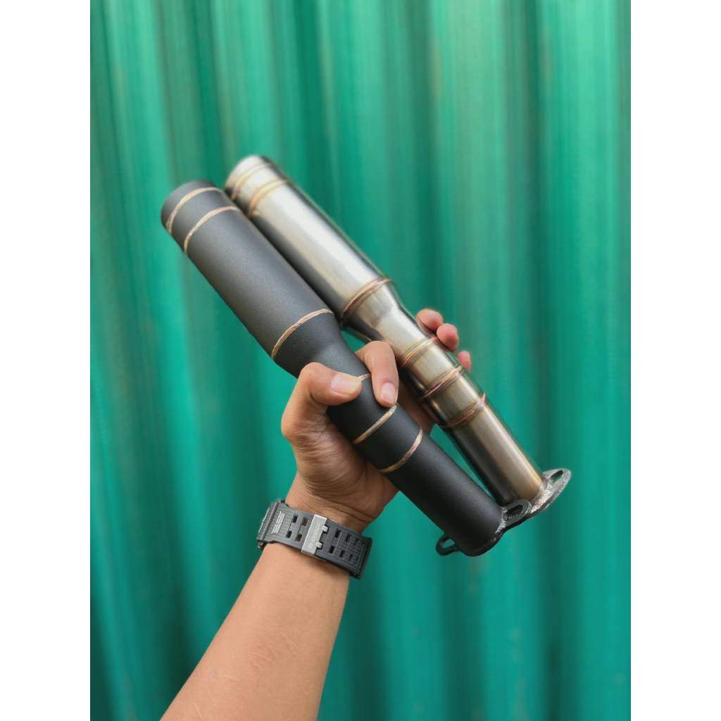 Knalpot Perahu Balap GX Kholer Stainless 230-500cc 50 mm