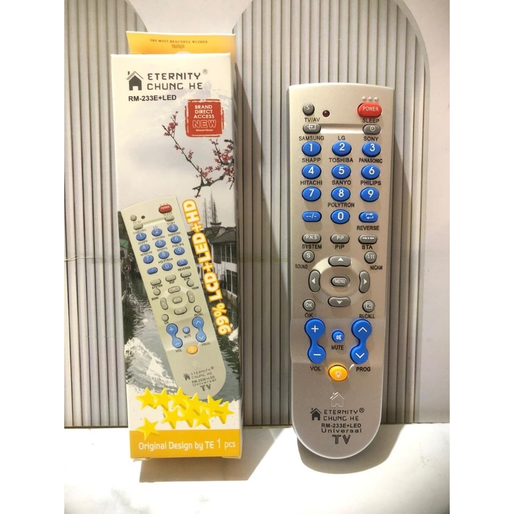 remot TV universal merek Eternity Chung He RM-233E+LED.
