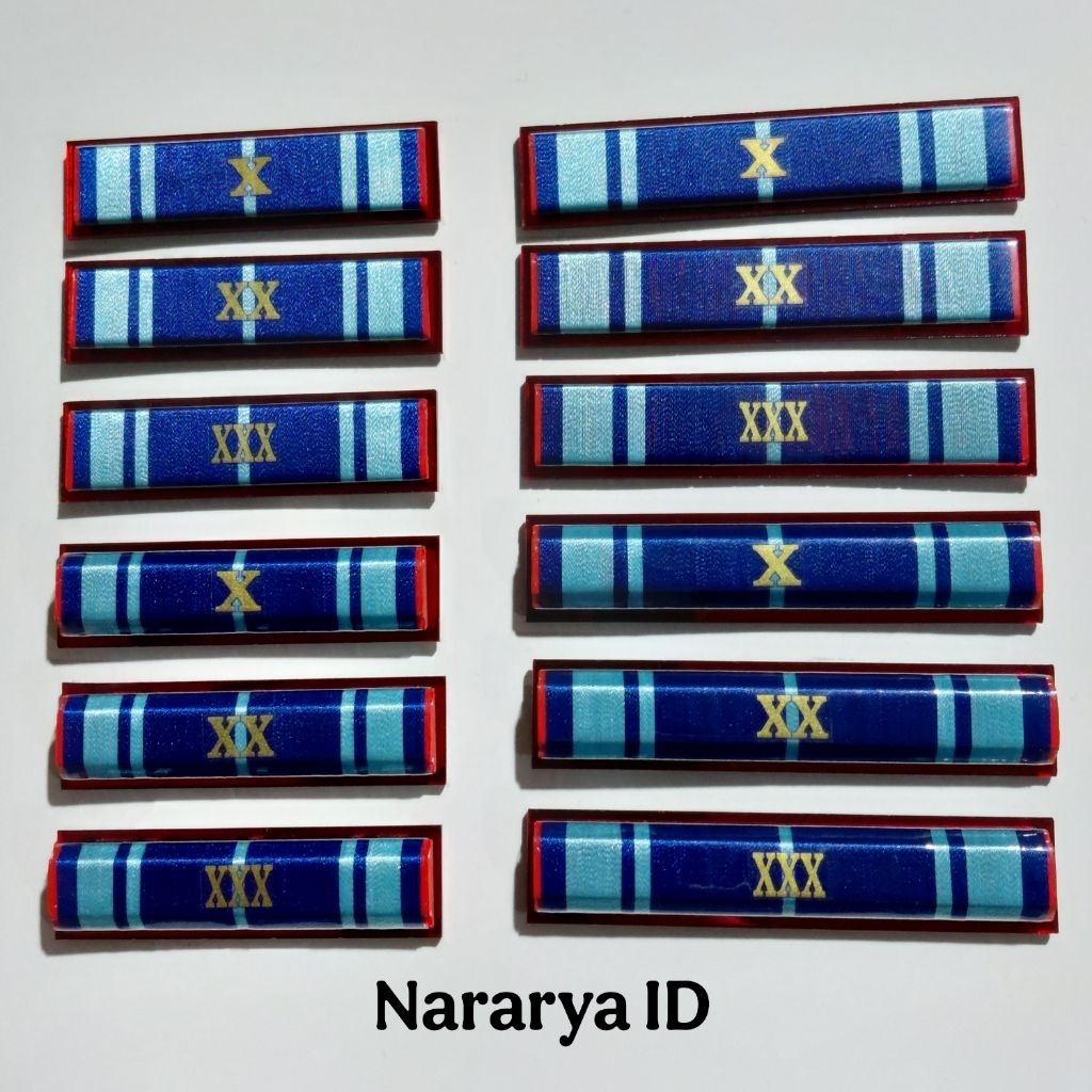 [NARARYA ID] Pita Tanda Jasa PNS ASN Satya Lencana Karya Satya X XX XXX Masa Bakti 10 20 30 Tahun