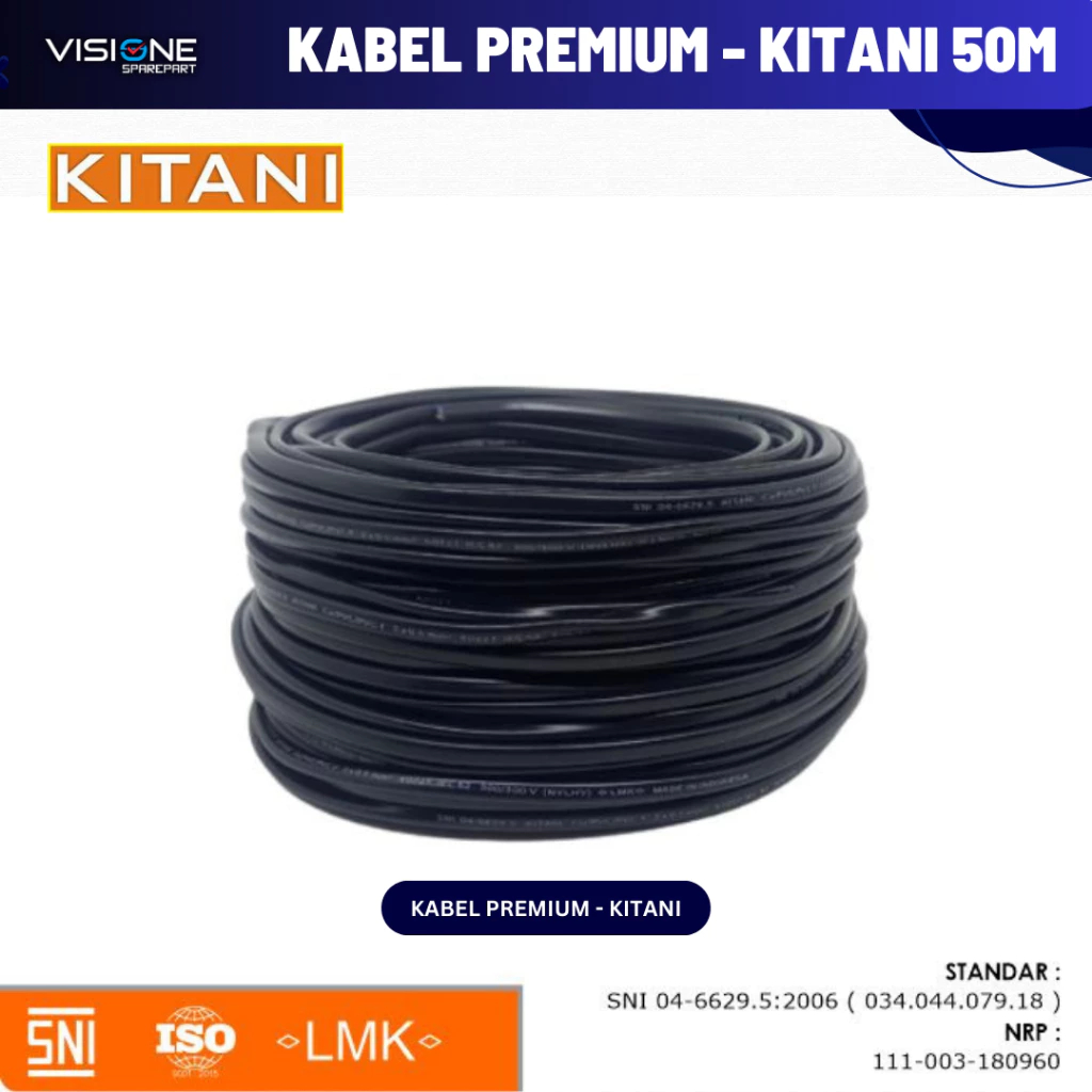 Kabel Speaker KITANI 2x0.75 kabel awet untuk speaker kualitas bagus