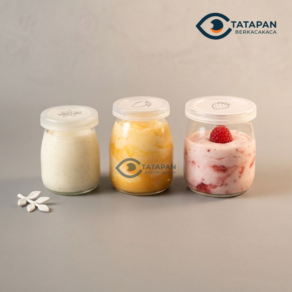 Toples Jar Kaca Jar Kaca 100ml,150ml,200ml | Botol Jar Kaca | Pudding Jar | Jar Yoghurt | Pudding Ja
