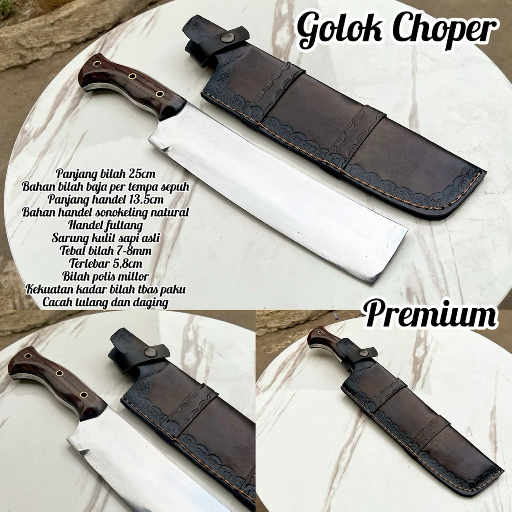 GOLOK CACAH TULANG KERAS CHOPPER FULLTANK