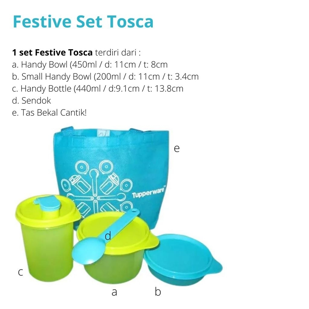 Festive set Tupperware Baru