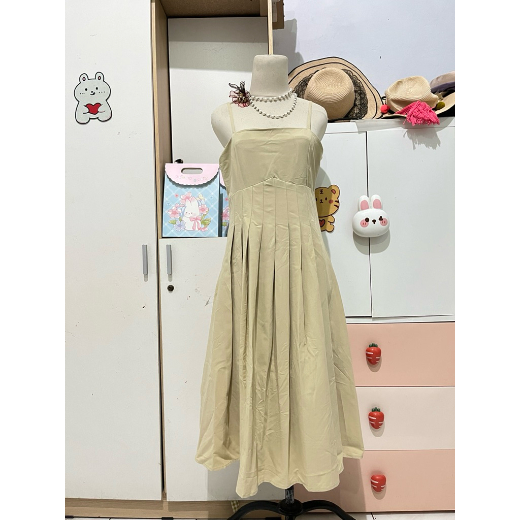 Miklmaid lipit korean dress plisket rok