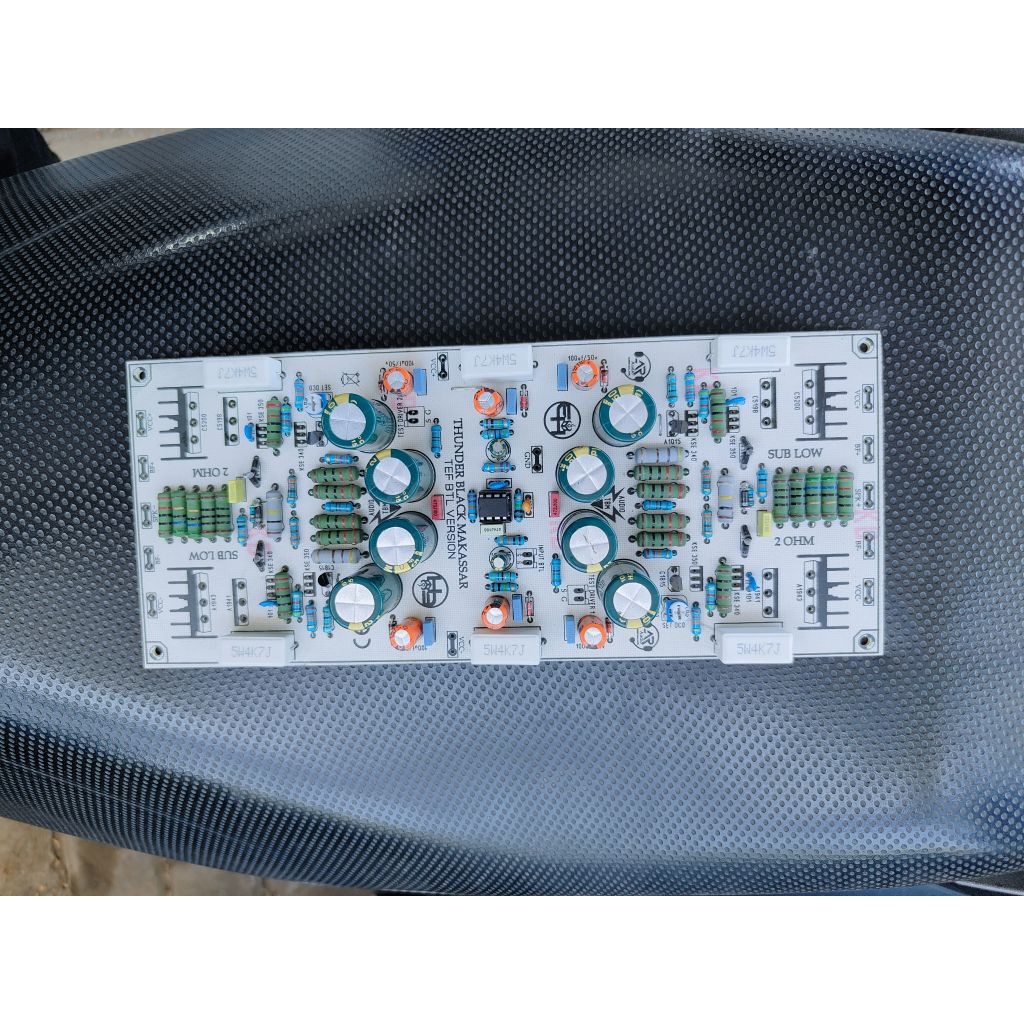 PCB tbm 2 ohm BTL ples komponen tanpa transistor
