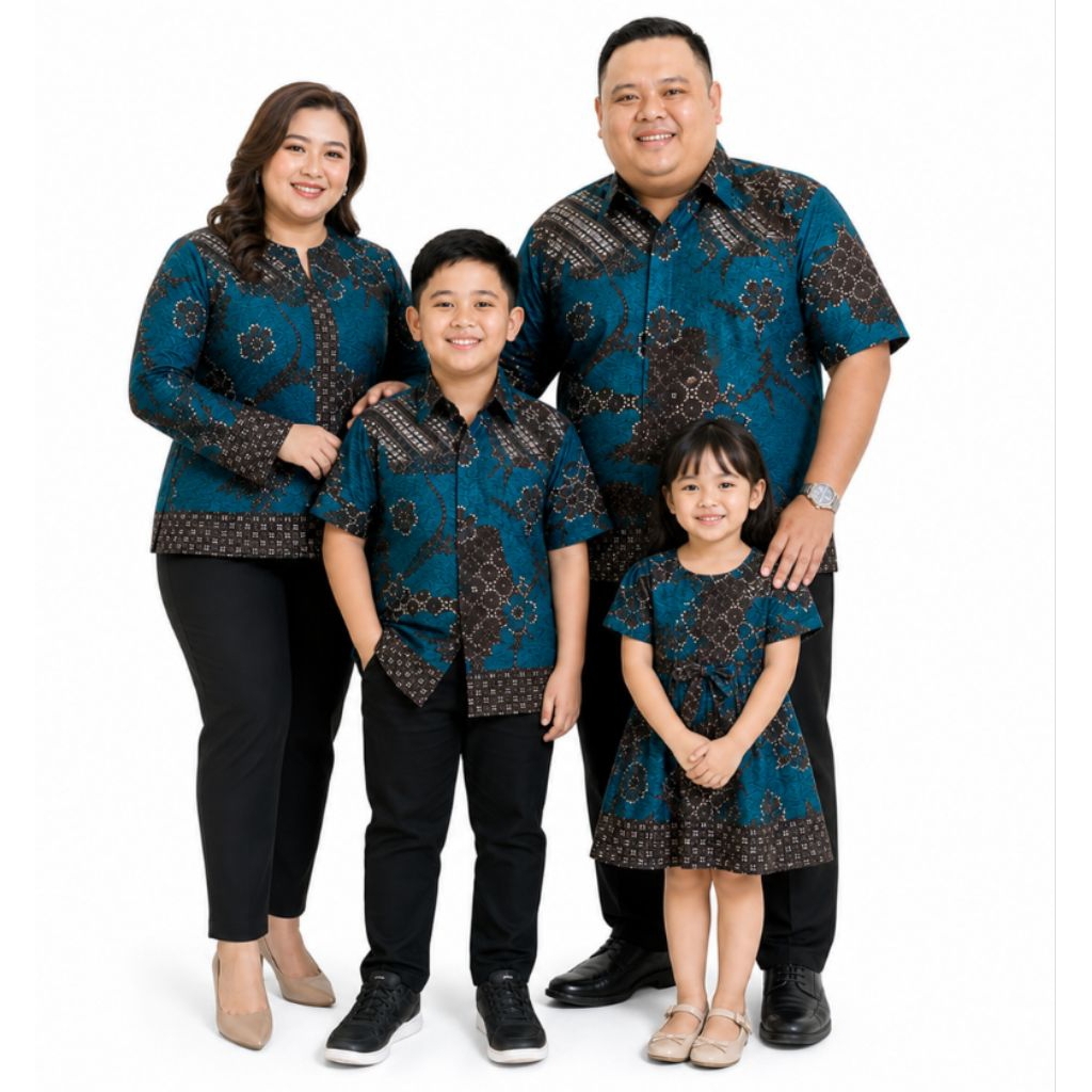 BAJU BATIK SERAGAM KELUARGA COUPLE SERAGAM BAJU HIJAU COUPLE FAMILY BATIK