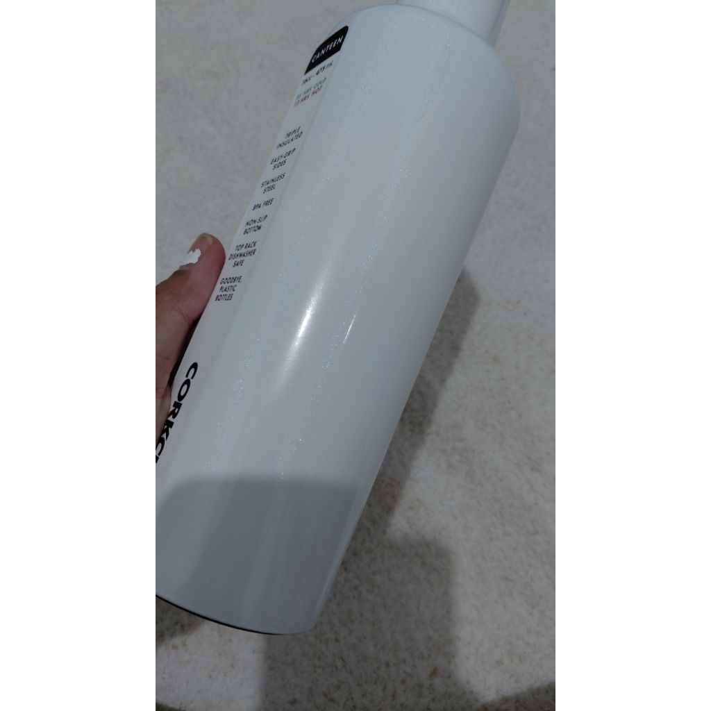 preloved corkcicle wihe pearl