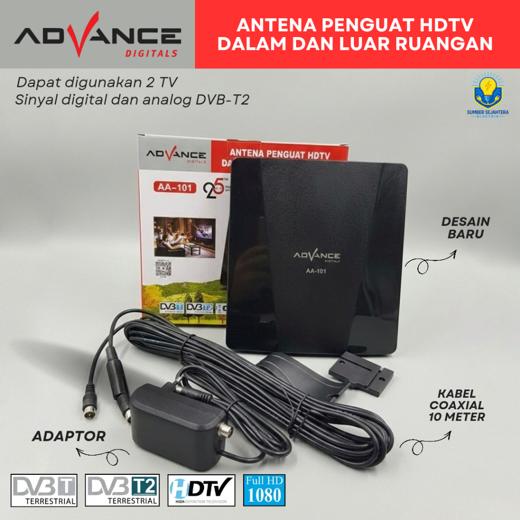 Antena TV Digital Advance Indoor Outdoor