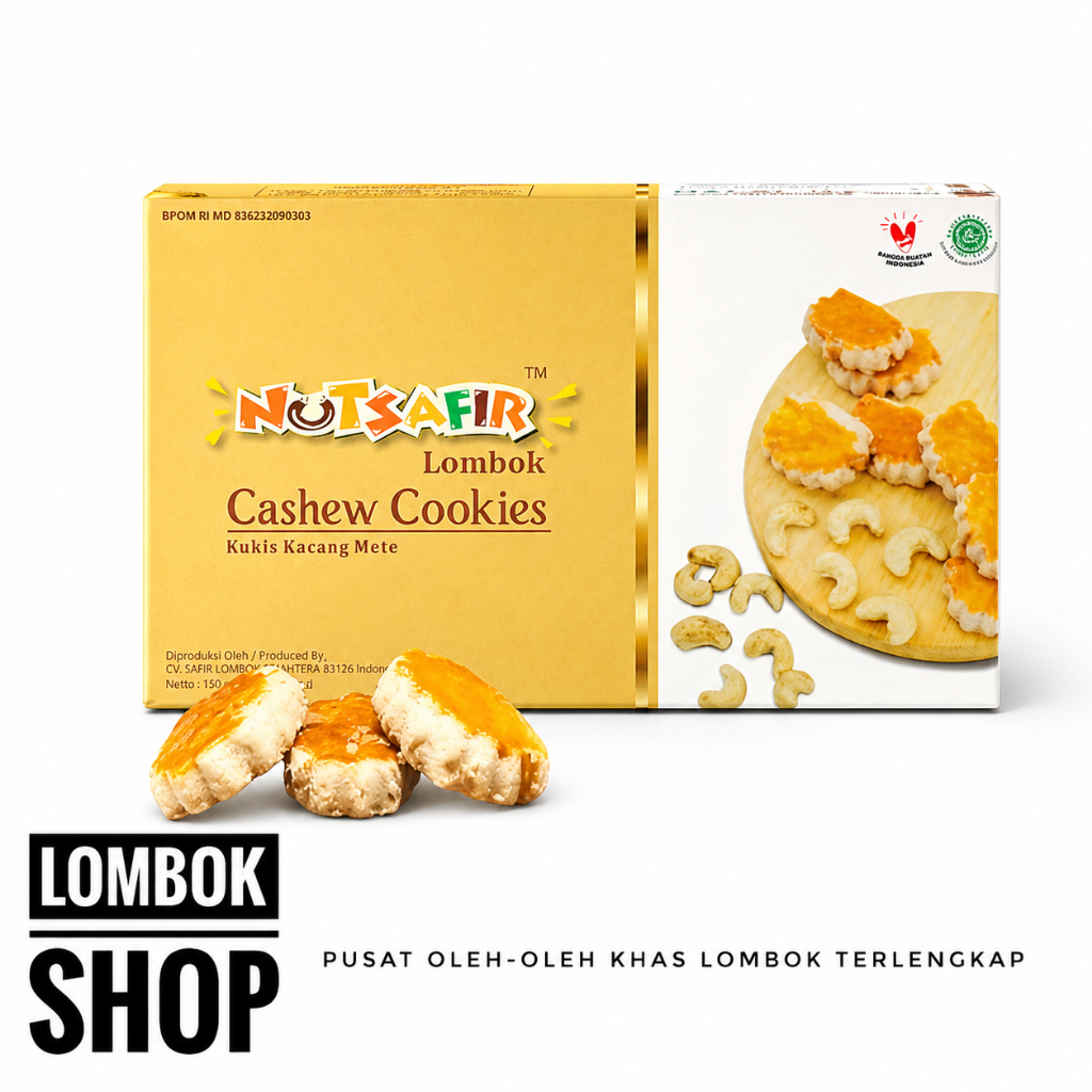 Kue Kacang Mete Nutsafir Cookies Khas Lombok
