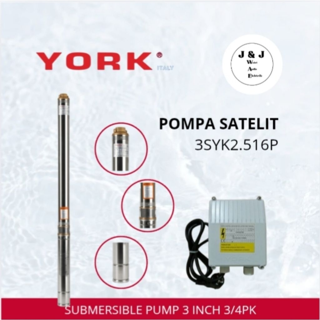 POMPA SUBMERSIBLE YORK 3SYK2.5-16P POMPA SATELIT YORK