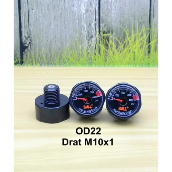 BAHAN BERKUALITAS MANOMETER AIRFORCE / MANO AFC OD22 / MANO PCP 