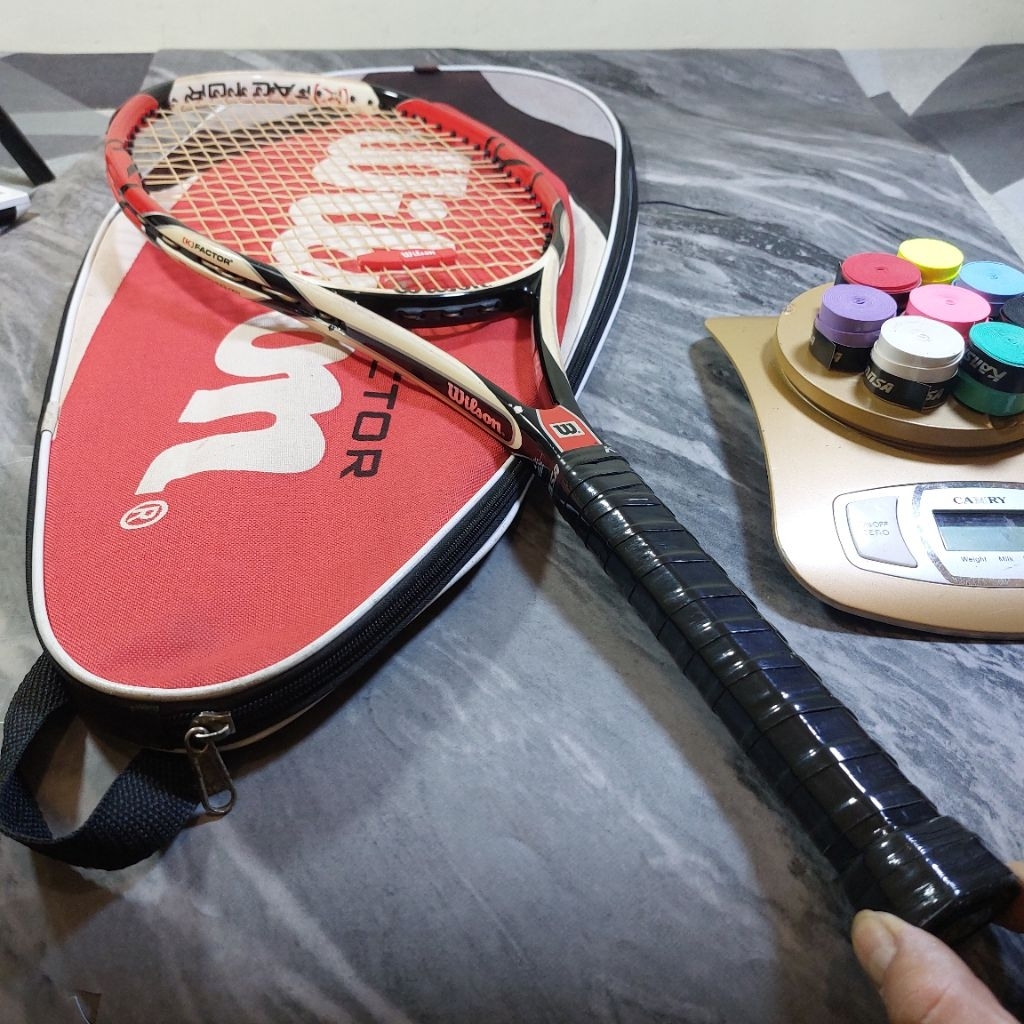 RAKET TENIS ORIGINAL WILSON K FACTOR SIX -ONE LITE BEKAS 289G