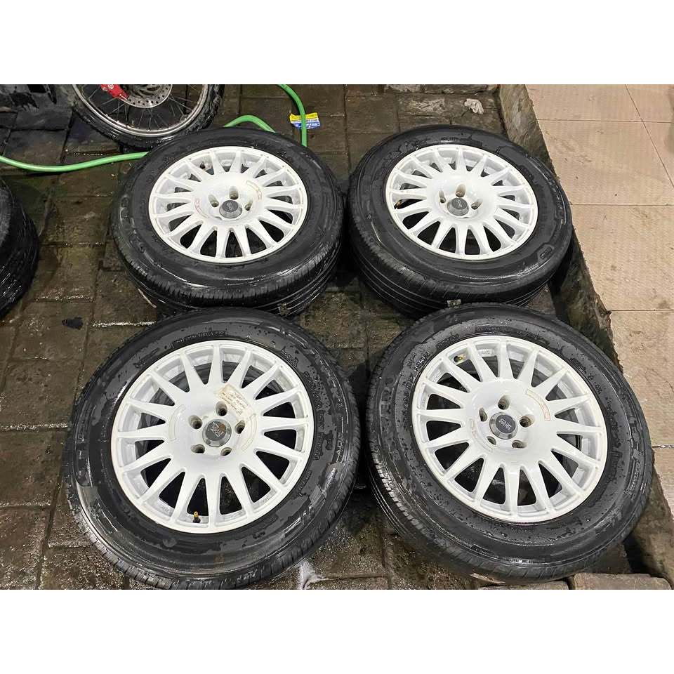Velg Mobil Seken Oz Racing Ring 17 Pcd 5X114 Putih + Ban 215 65 R17