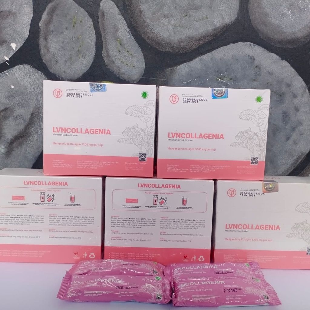 [PAKET 5BOX] LVN COLLAGENIA RASA STROWBERRY