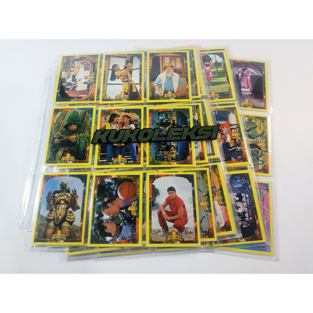 Kartu Trading Cards Mighty Morphin Power Rangers 1994 SABAN 1 set Komplit -Seri 2 Hobby Edition-Base