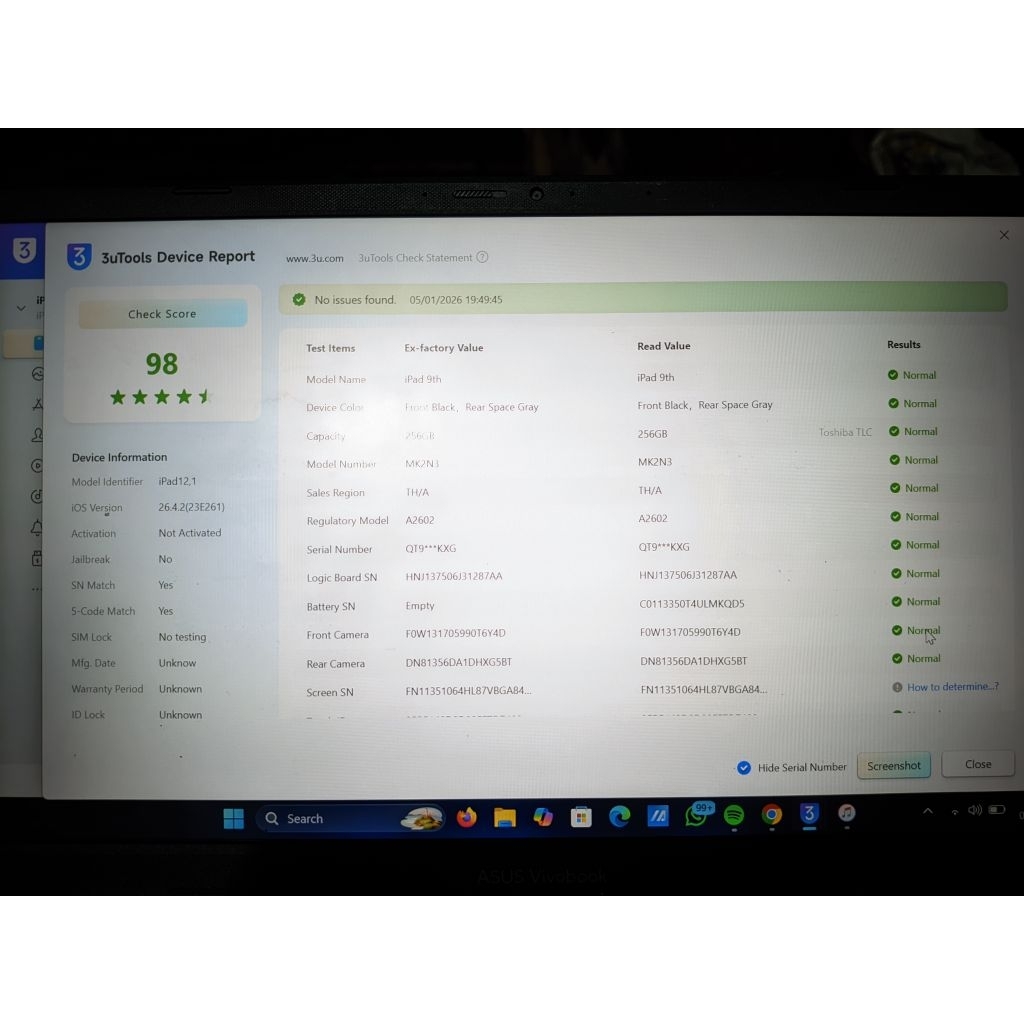 ipad 9 256gb lck icloud bypass dns