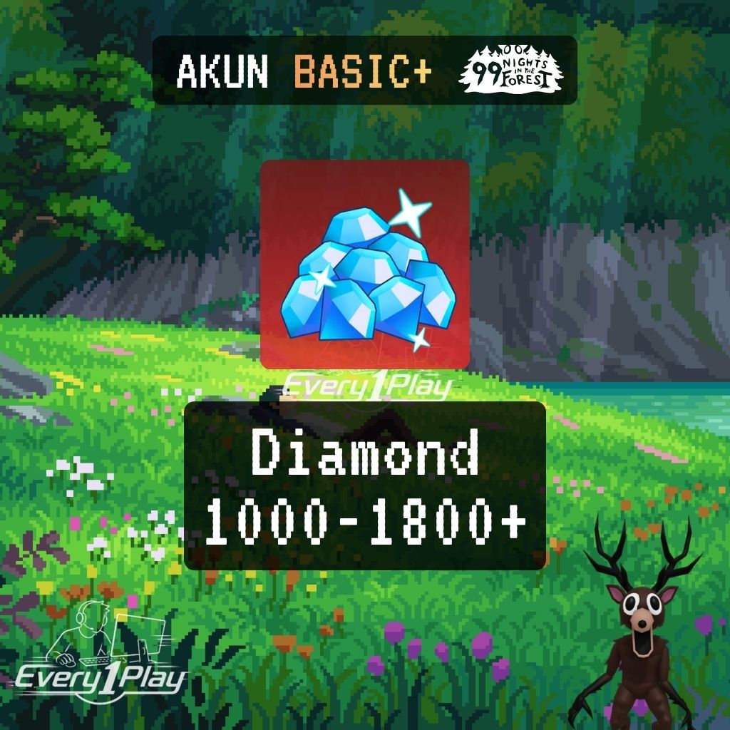 Akun 99 Nights in the Forest 1000+ Diamonds - Akun 99 NITF 1000 Gems - Akun Roblox 99 Night in  the 
