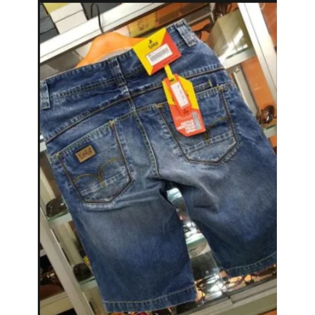cuci gudang jeans Celana Pendek Jeans Pria Model Sobek Bahan Denim Tebal Nyaman Dipakai Sehari-hari 