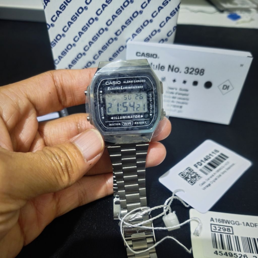 Casio a168wgg 1a original casio baru buka box seminggu