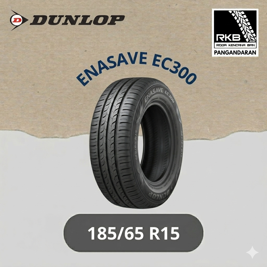Ban Baru - Dunlop Enasave EC300 185/65 R15 - Ban Mobil Ertiga Veloz Livina Freed Mobilio