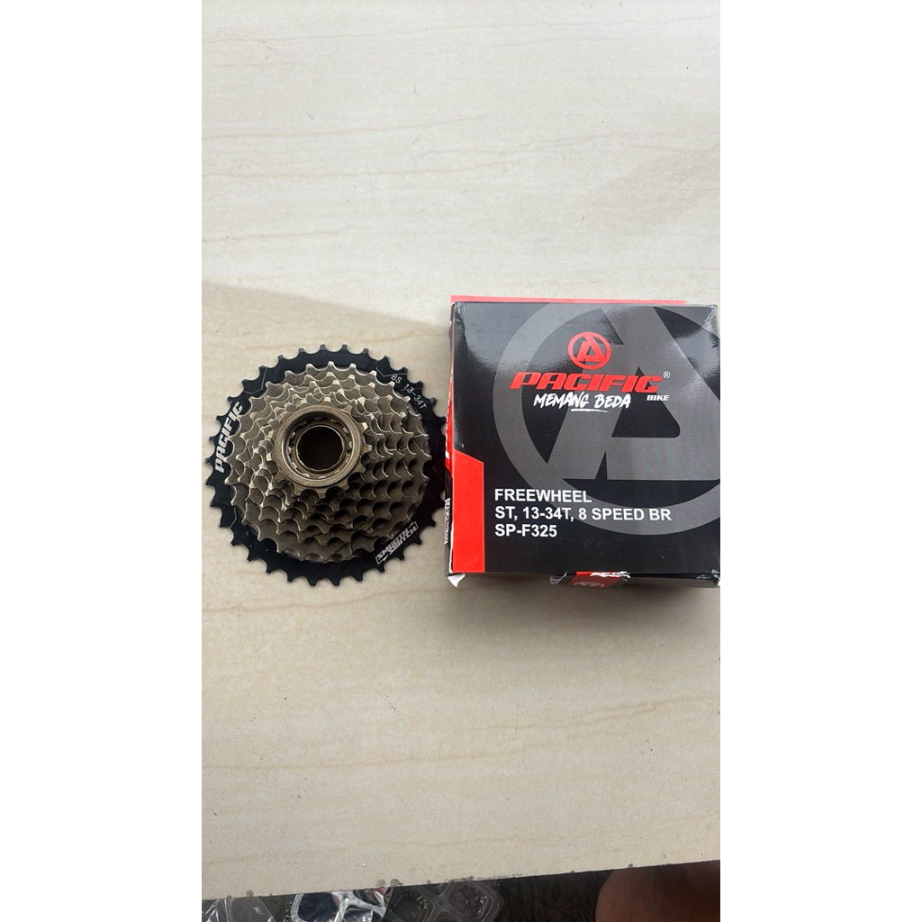 Sprocket gear gir 8 speed megarange ulir drat pacific sepeda lipat minion federal mtb rb balap