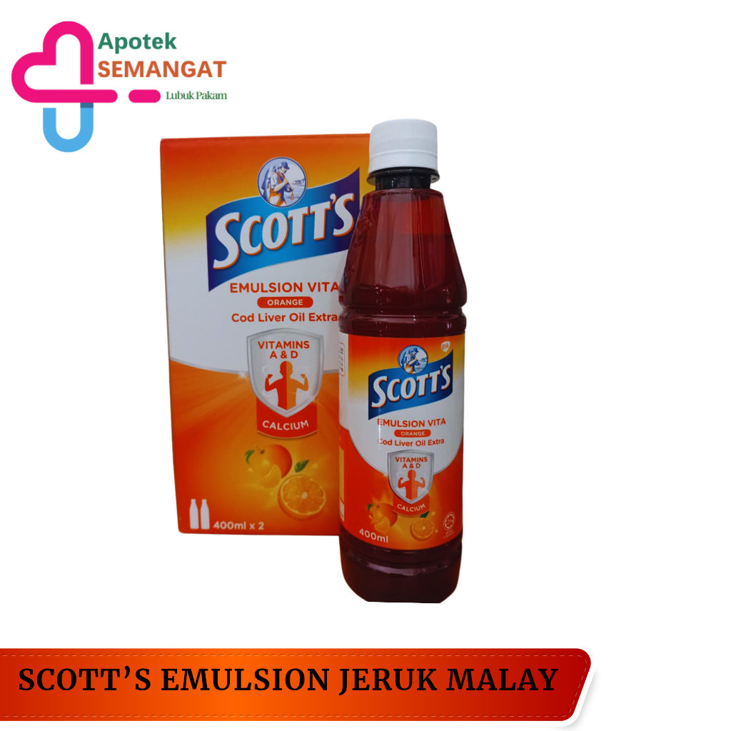 SCOTT'S Emulsion Vita Orange Malaysia [HARGA PER BTL]