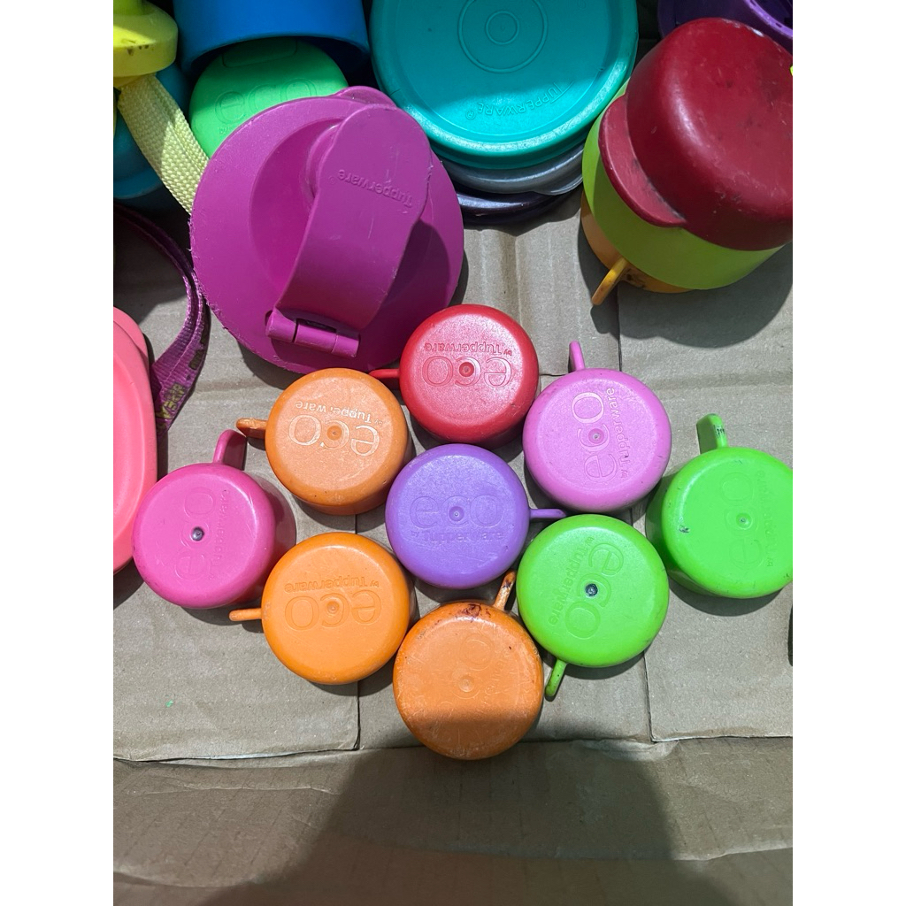 Tutup botol eco dan lehernya flip Tupperware second