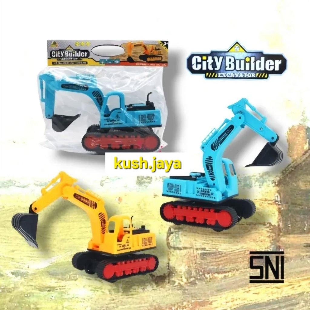 {PROMO}Mainan Anak Truk Beko Excavator Besar/Mainan Edukasi Anak Anak/Mainan Truk Konstruksi Beko