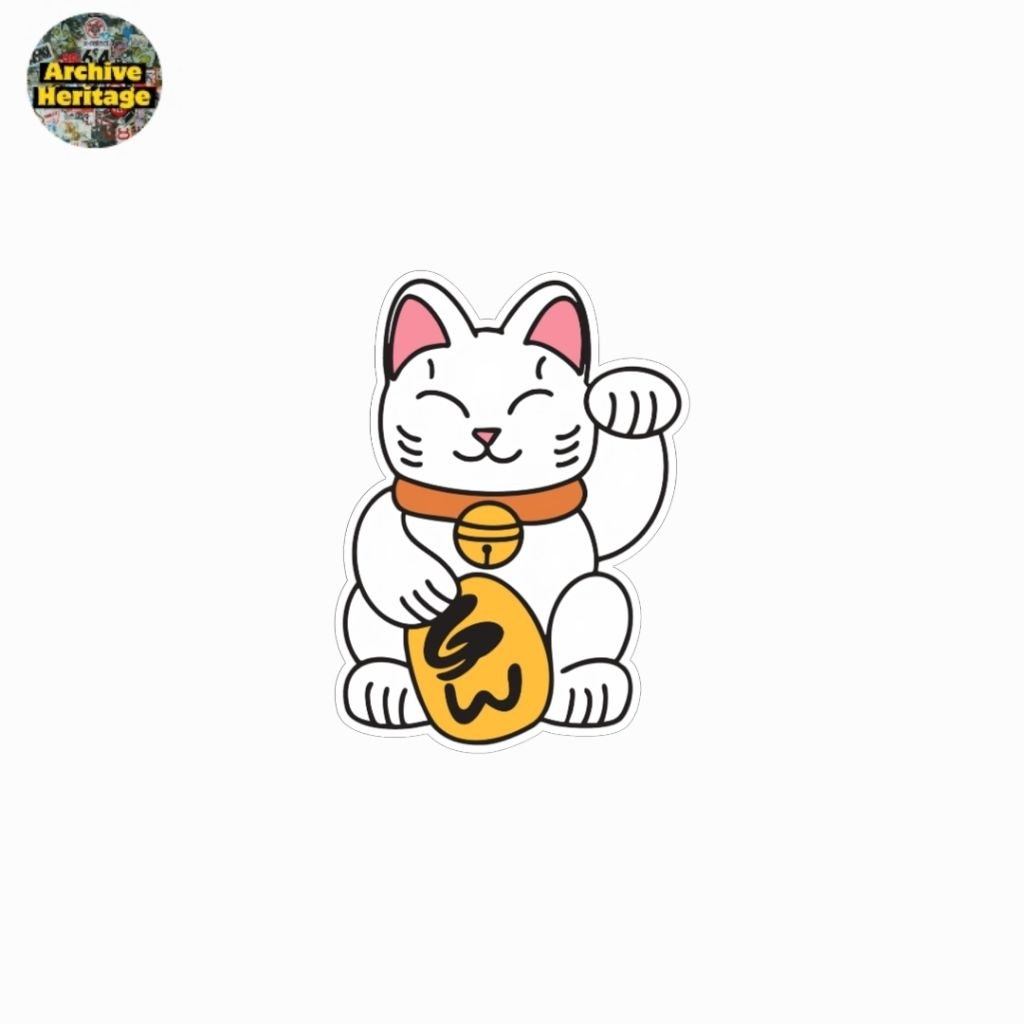 sticker Golf Wang lucky cat stiker