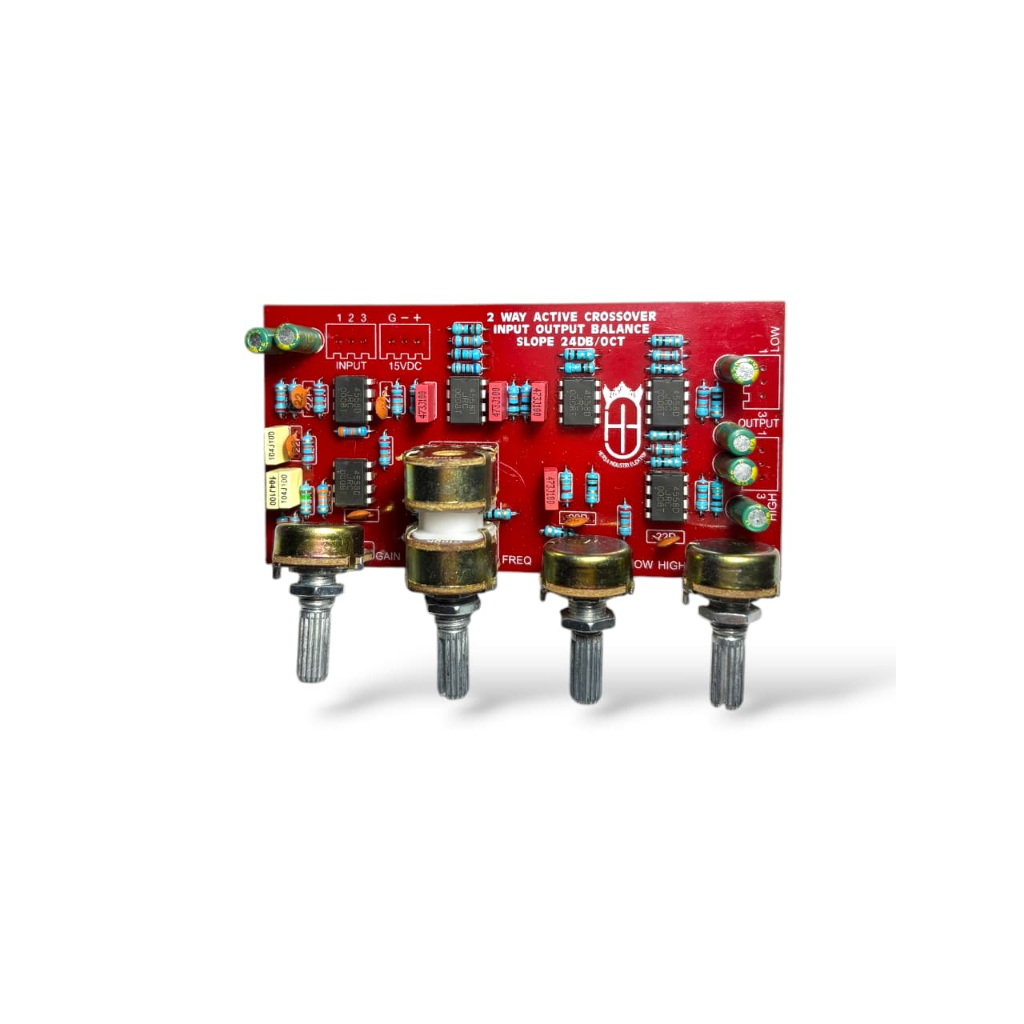 Crossover 2 Way 6 Ic - 2 Way Active Crossover Input Output Balance Slope 24DB/OCT