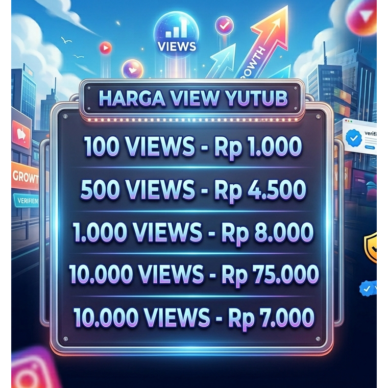Jasa View Youtube Murah Permanen Full Garansi No Drop - Suntik Views YT Aman Cepat