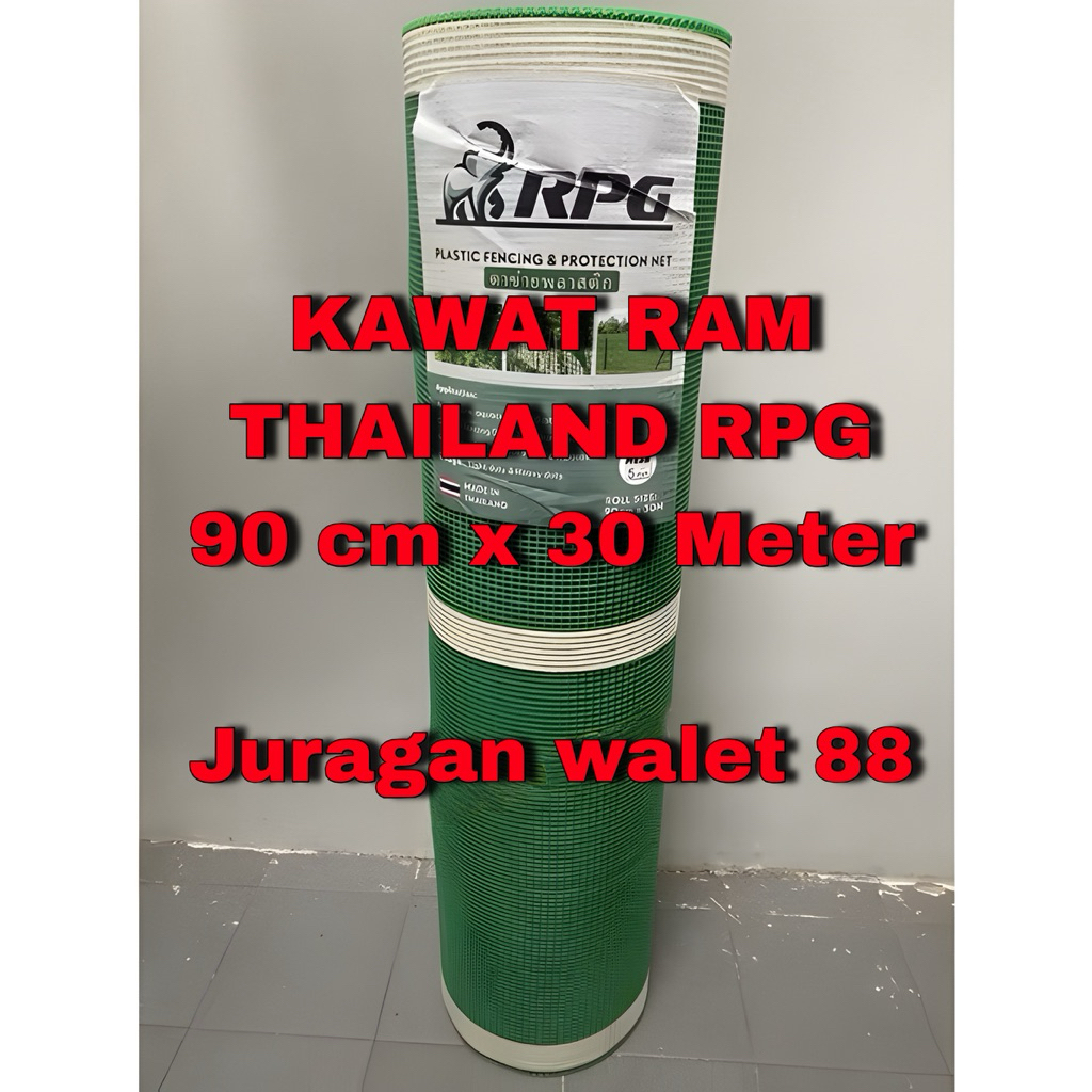 RAM RPG Plastik Thailand Pelapis Sirip walet 90 CM x 30 Meter