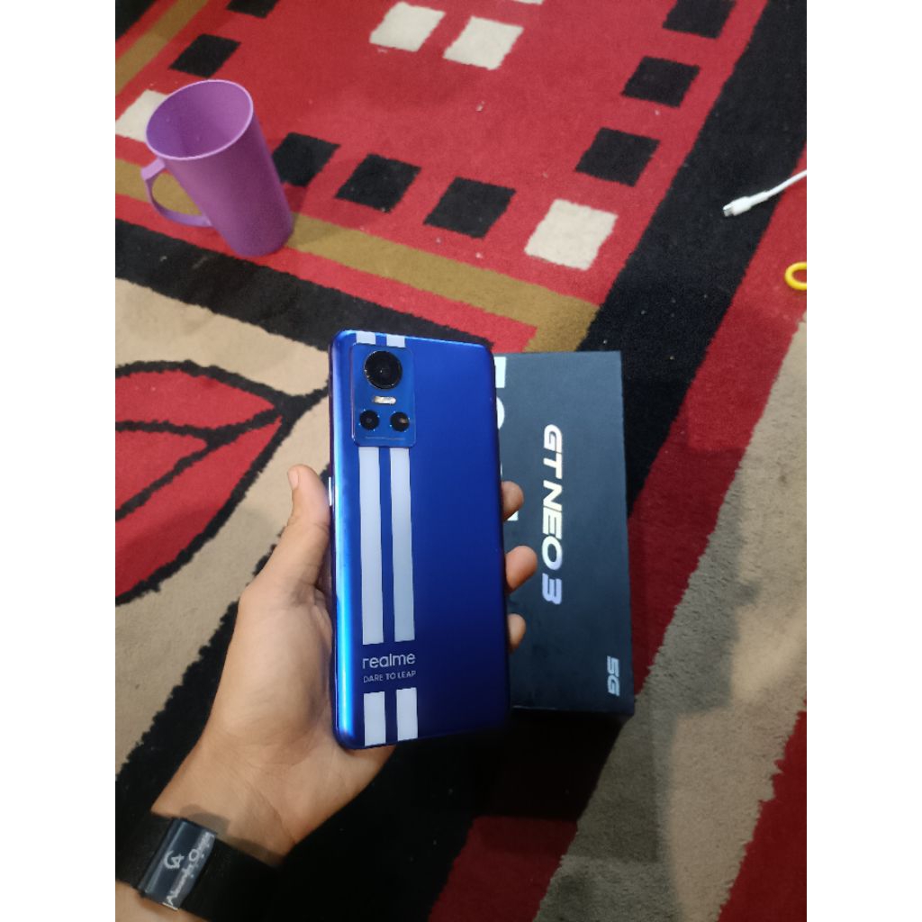 realme GT Neo 3 ram 8/256gb  no minus  fullset ces ori 80watt ya