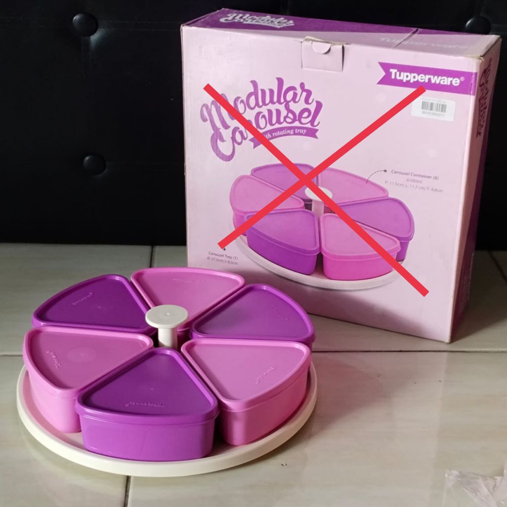 Tupperware modular carousel tanpa box toples unik