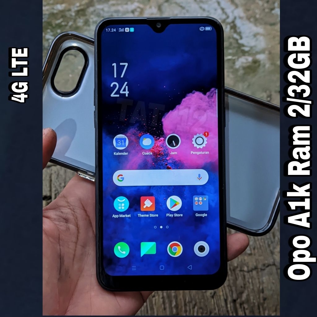 Opo A1k Ram 2GB Internal 32GB Sinyal 4G (LTE) Second Original Resmi Siap Pakai Normal Berkualitas Da