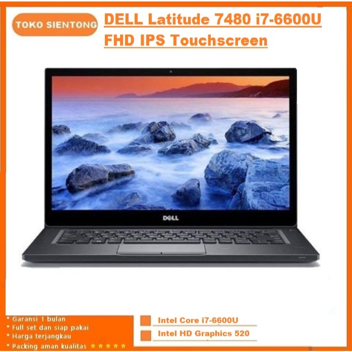 Laptop DELL Latitude 7480 Core i7-6600U 14" FHD IPS Touchscreen Backlight