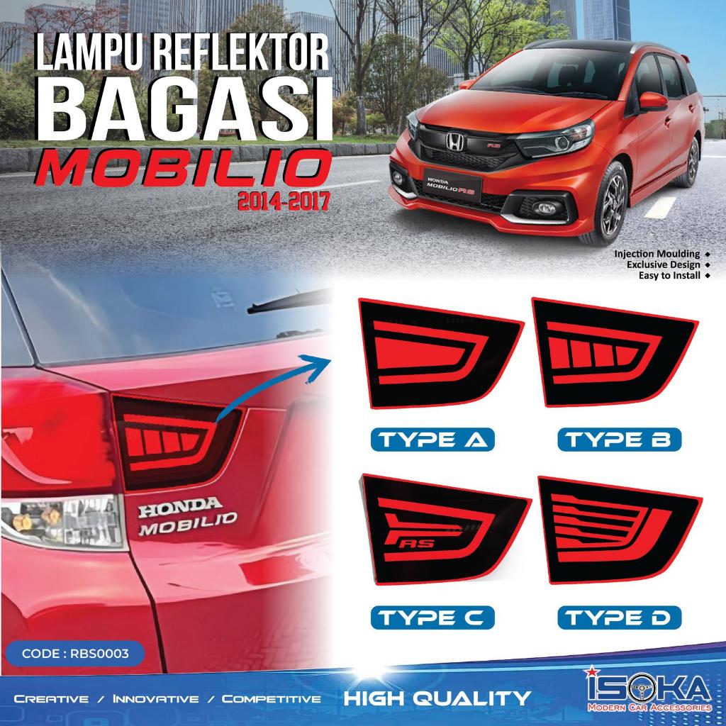 LAMPU REFLEKETOR BAGASI BELAKANG MOBILIO 2014-2017