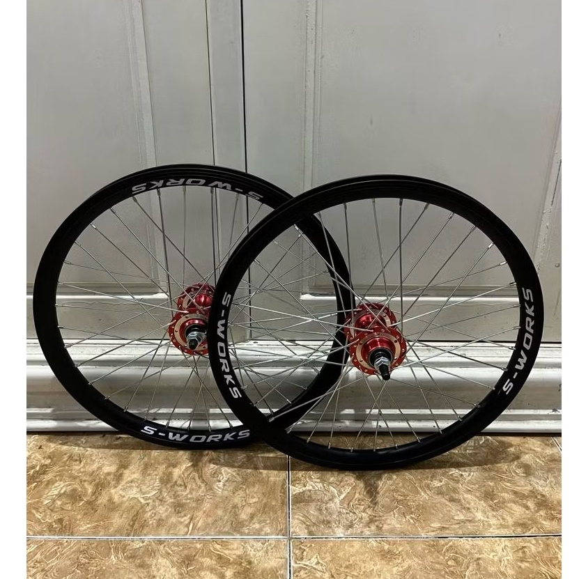 wheelset Bmx Swork/s-works OXO uk 20inch Double wall bearing loncer/velg bmx OXO Uk 20 inch Hub Oxo 