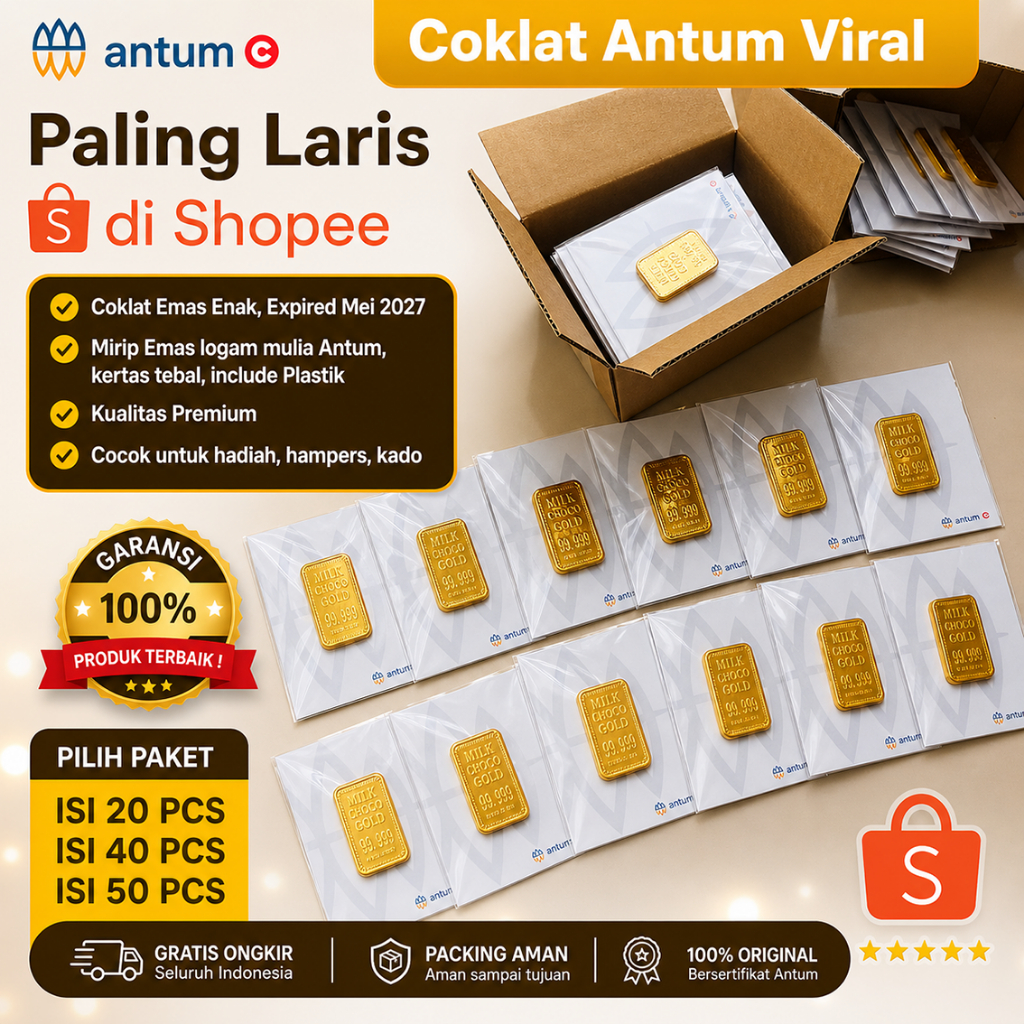 [PAKET COKLAT ANTUM ISI 20 / 40 / 50] Cokelat Antum Mini Gift Hadiah Souvenir Lucu Unik Coklat Antum