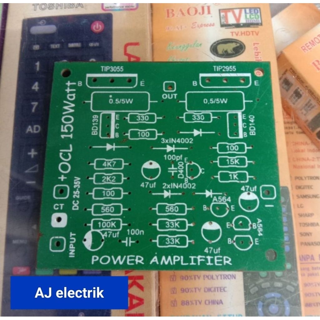 PCB POWER AMPLIFER OCL MONO 150WATT. Kualitas Bagus