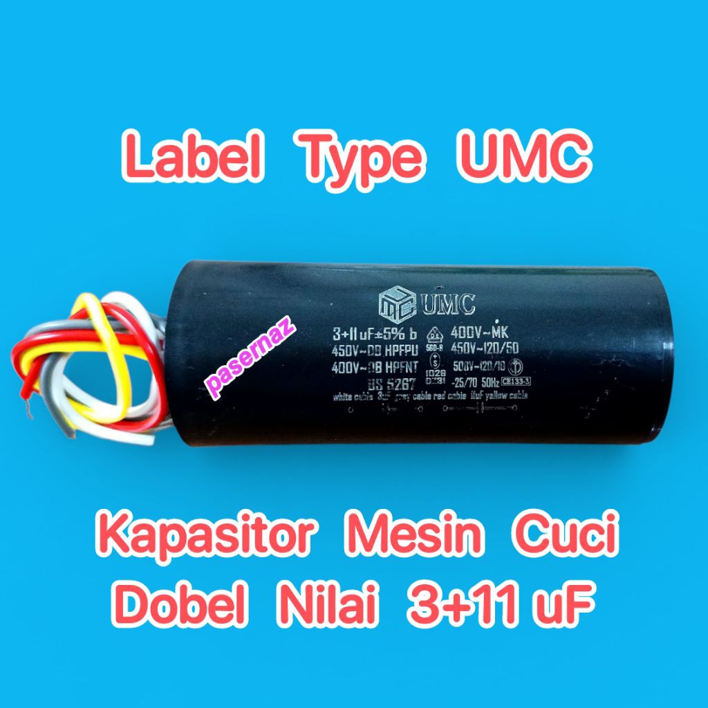3+11 uF | Kapasitor Mesin Cuci 3 + 11 uF | Kapasitor 3+11 uF | Capasitot 11+3 uF | Kapasitor Mesin C