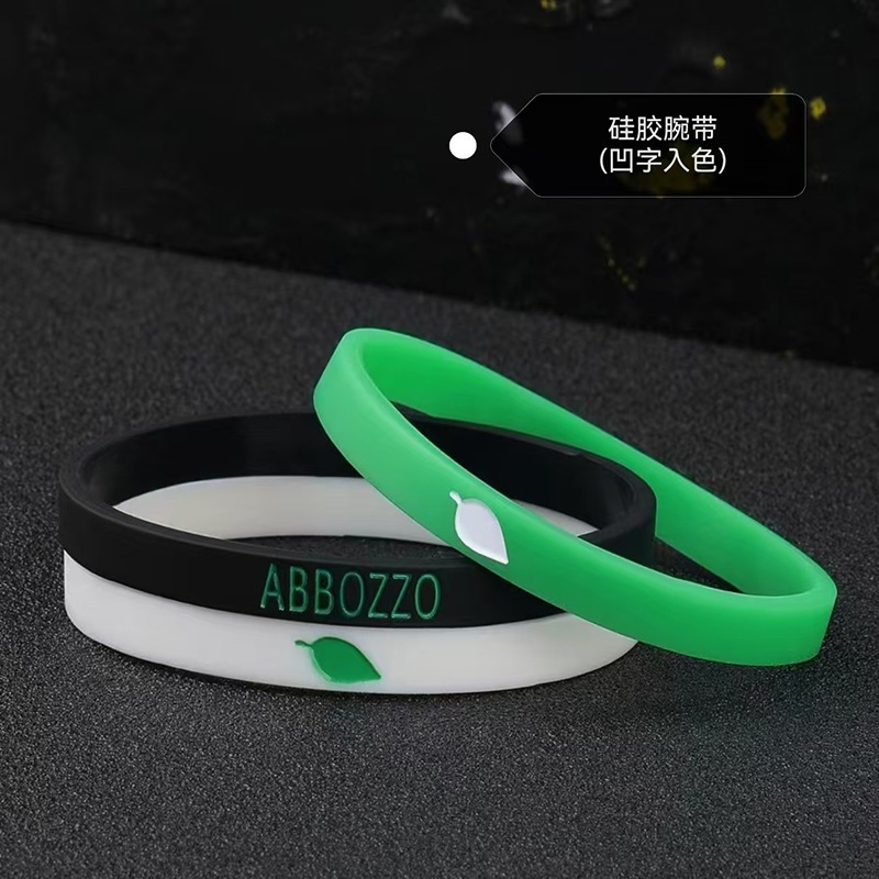 Gelang Tangan Pria - Gelang Karet Distro Pria Abbozzo - Wristband Bracelet Rubber - Aksesoris Fashio