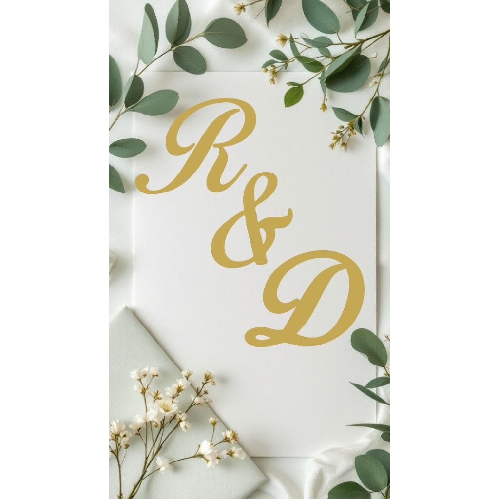 Custom Nama Inisial Kayu Backdrop Lamaran/Wedding/Anniversary/Ulang Tahun/Dekorasi