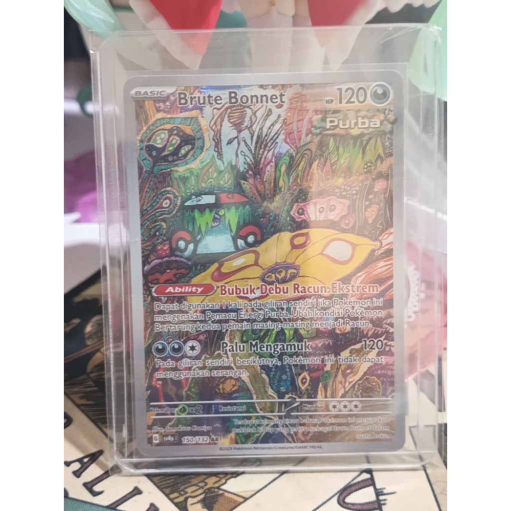 Brute Bonnet 150/132 AR - Pokemon TCG Indonesia [Art : Tomokazu Kamiya]