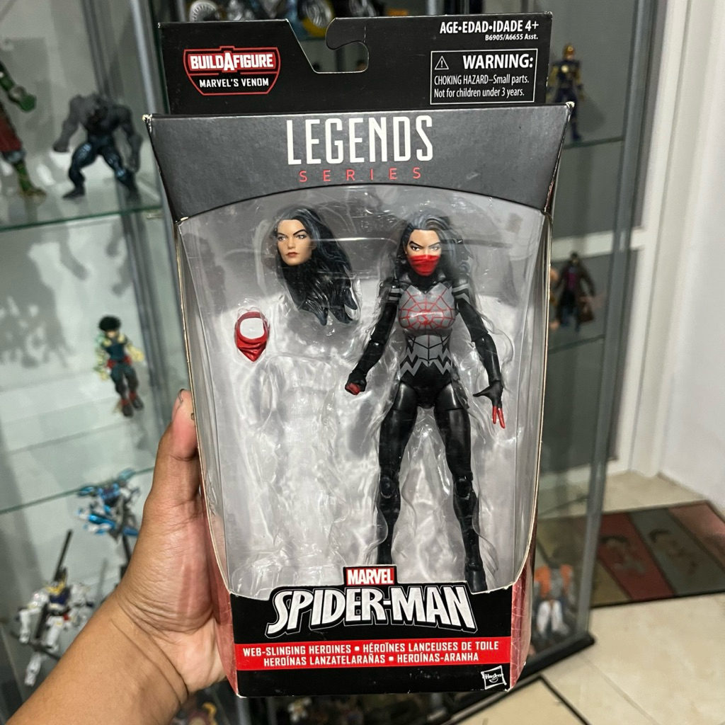 marvel legends silk spiderman spider woman mainan action figure legend